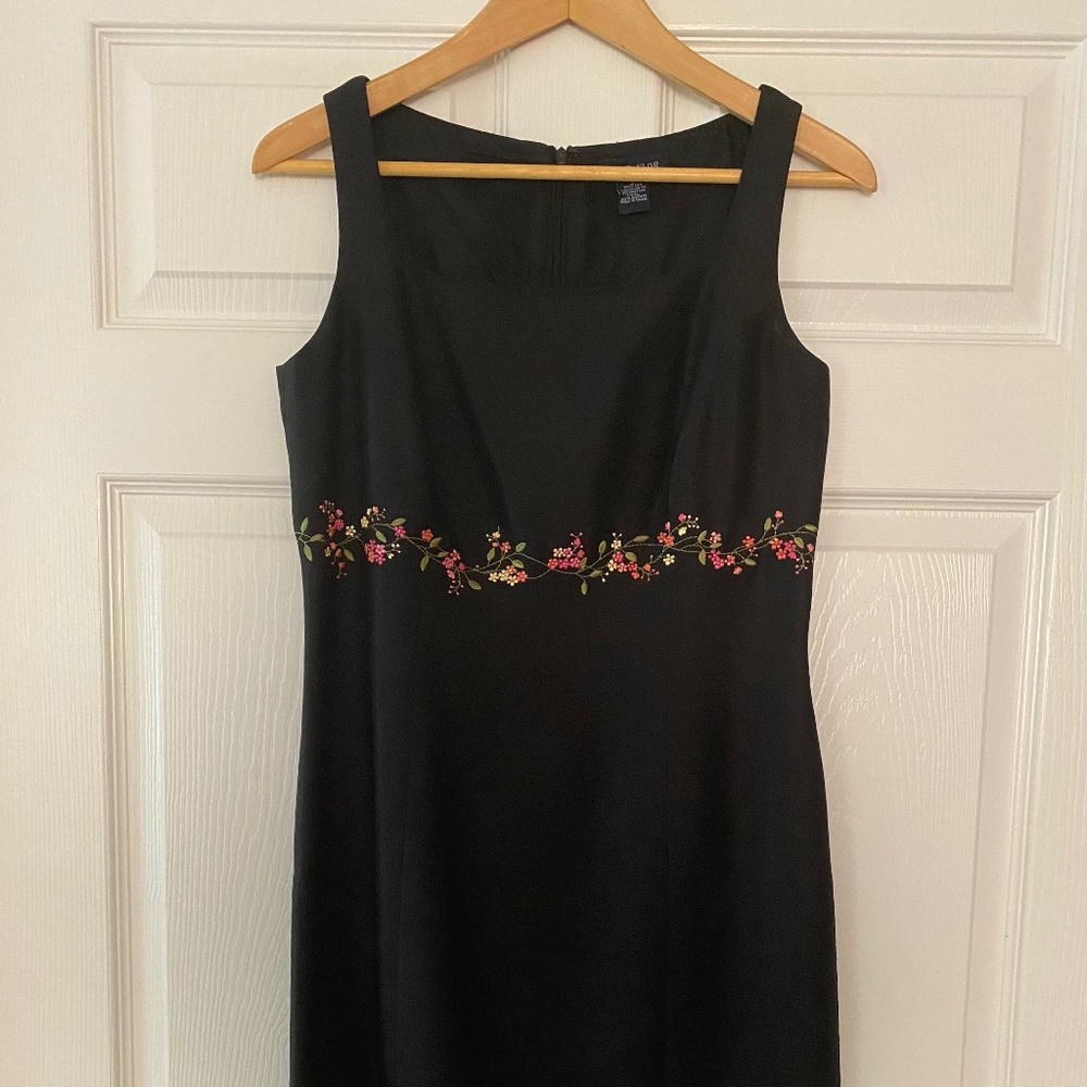 Ann Taylor silk little black dress